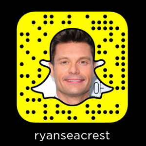 Ryan Seacrest is on Snapchat