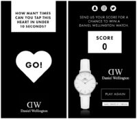 Daniel Wellington Tap Heart Game