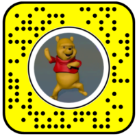 Dancing Winnie the Pooh Snapchat Lens