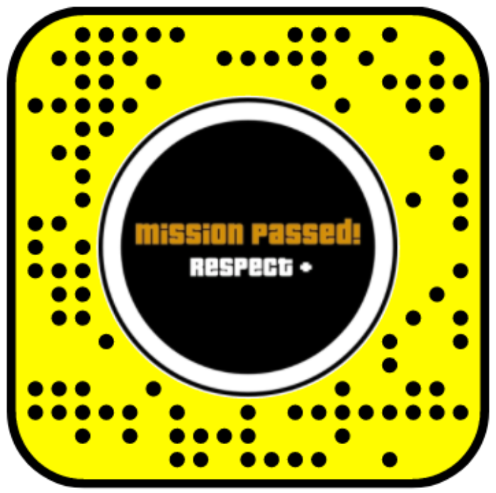 GTA Mission Passed 2D Tap Snapchat Lens