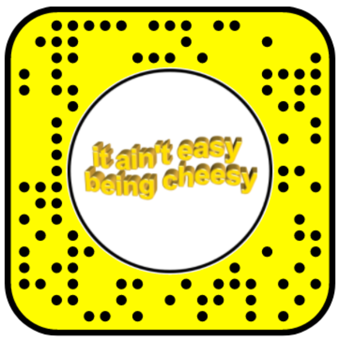 It Ain’t Easy Being Cheesy 2D Snapchat Lens