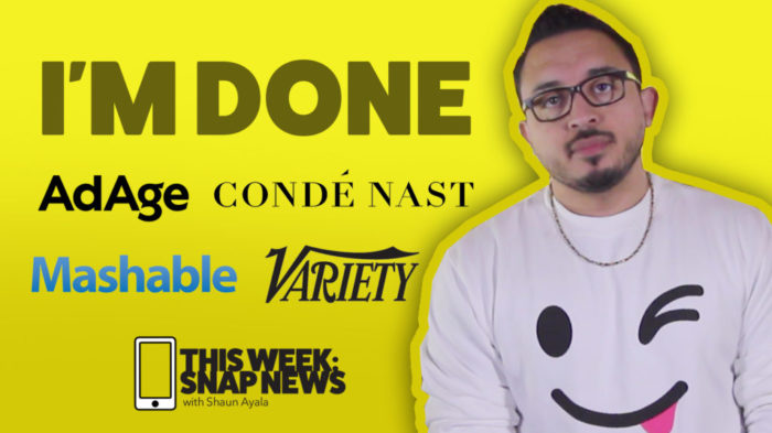 This Week: #SnapNews — Episode #24 (News Featuring AdAge, Mashable, Variety and more)